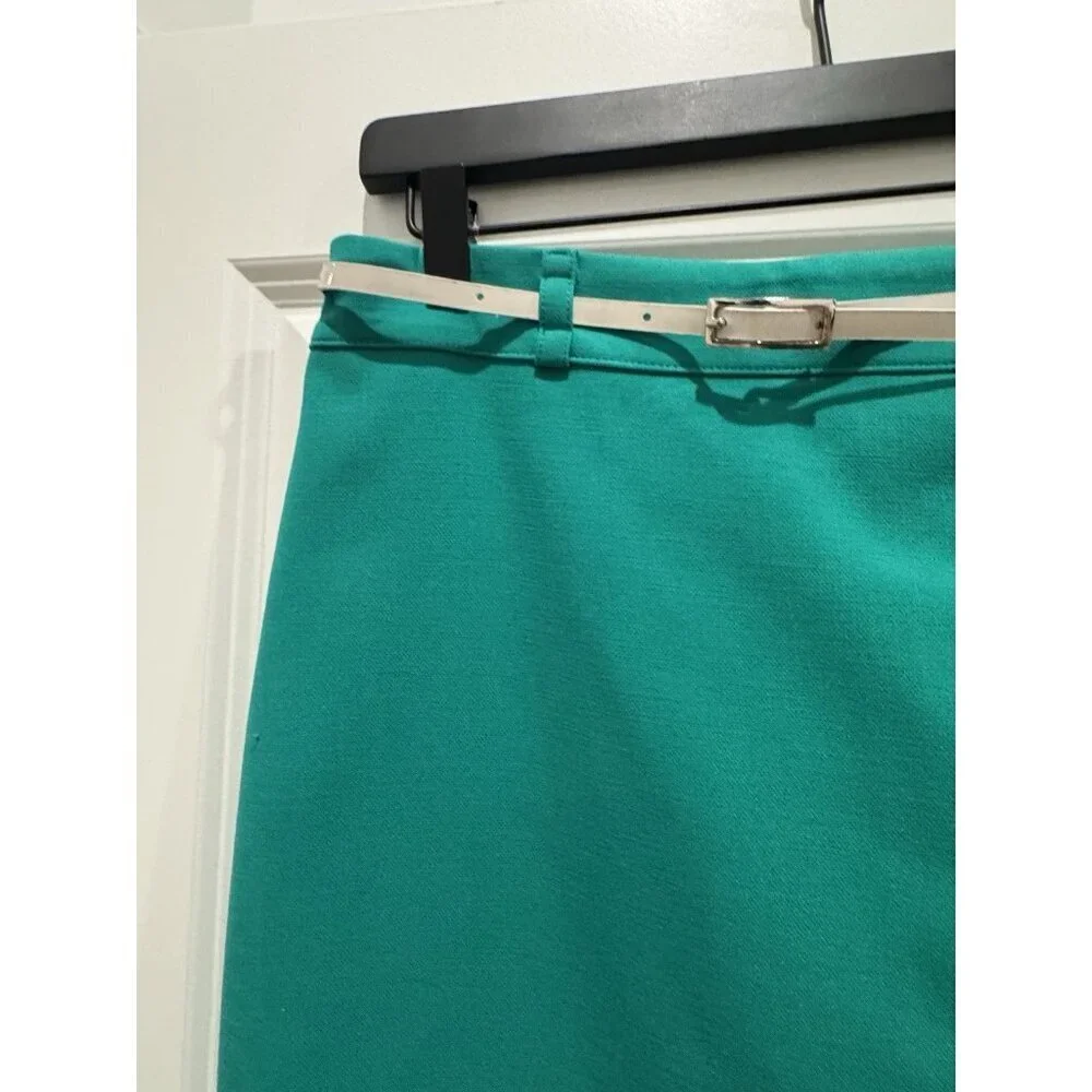 COM' ELLE Paris Women Skirt Size 3 Green